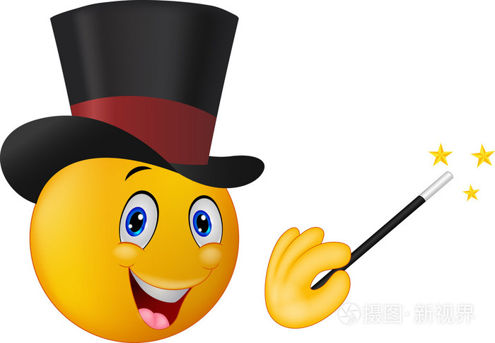 动漫与魔术棒显示技巧的魔术师图释