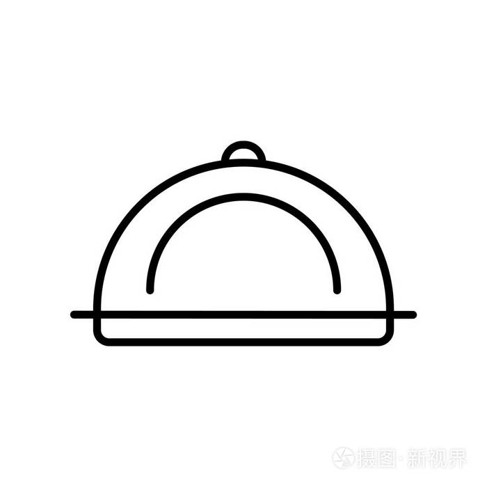 托盘透明标志, 细线设计元素的轮廓样式插画-正版商用图片09gid1-摄