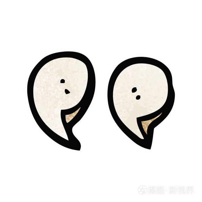 动画片涂鸦引号