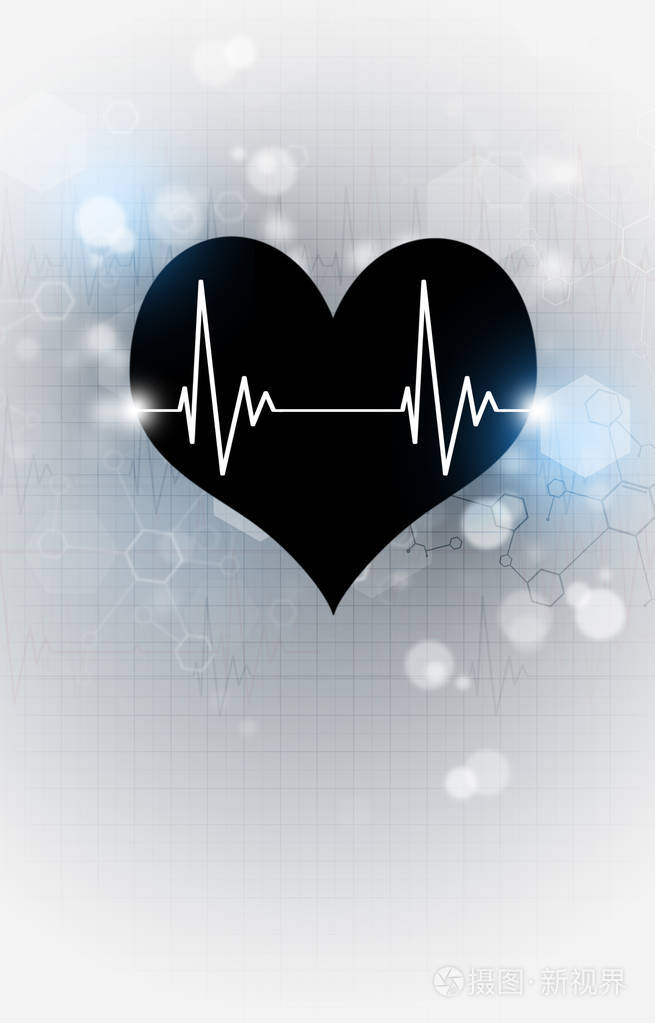 科学医学例证与黑心跳动