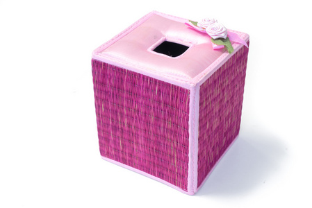 泰式手工盒纸巾针织由浮萍图片