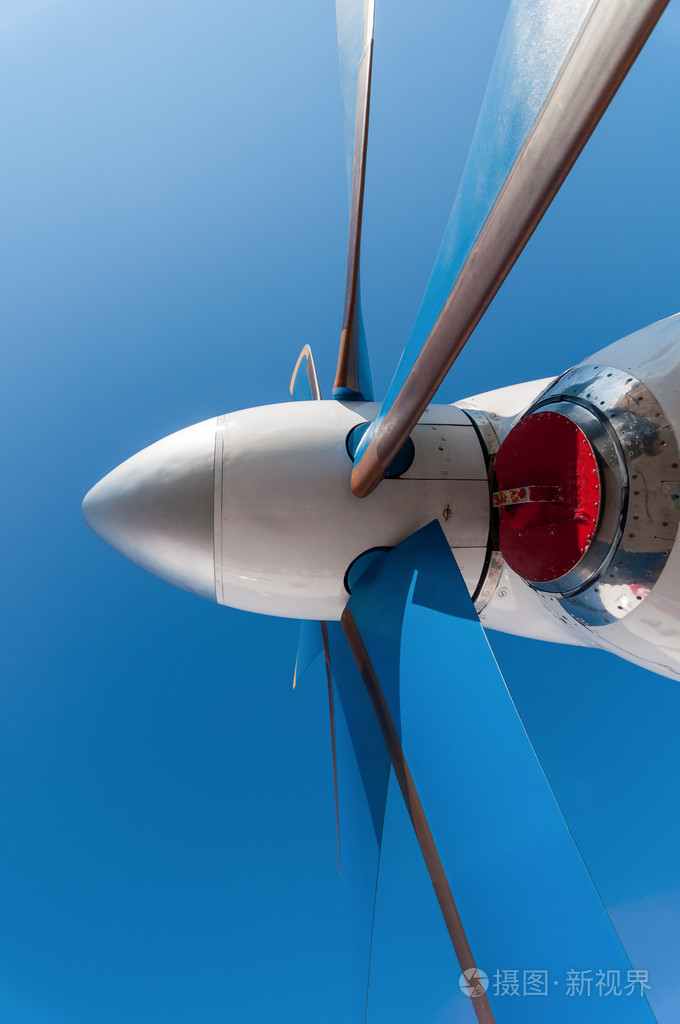 飞机涡轮叶片特写抽象纹理