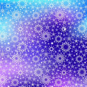 冬季假日背景与星星, 雪。贺卡的矢量模糊纹理