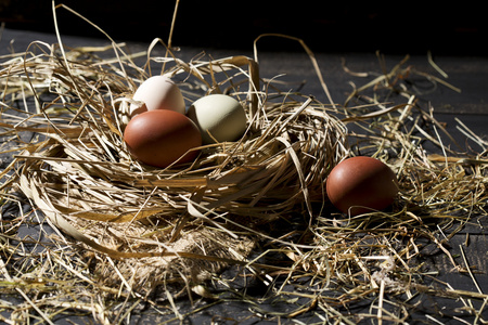 秸秆的复活节彩蛋