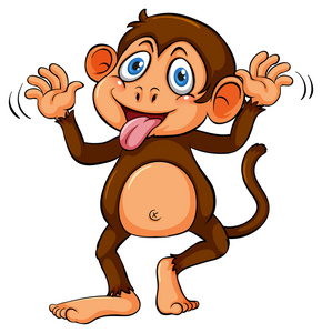 一只顽皮的猴子婆罗洲,坐在树上的小长鼻猴小斑鼻猴长鼻猴坐在树上金