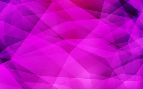 浅粉色矢量闪亮三角形布局。具有渐变的折纸风格的创造性几何插图。品牌书背景的模式