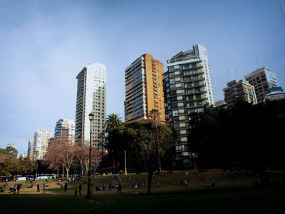 城市的摩天大楼布宜诺斯艾利斯