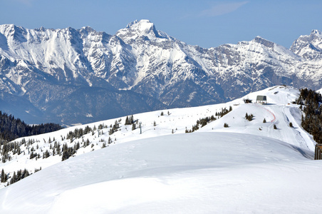 滑雪滑雪道