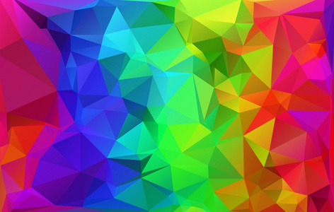 丰富多彩的多边形马赛克背景衬托,矢量插画,创意业务设计模板照片