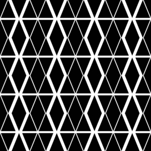 网格几何抽象无缝图案在黑色和白色。为时尚打印和包装纺织品的向量例证