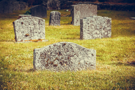 哈姆雷教堂附近的墓地, Osteroy 挪威 Hordaland 县