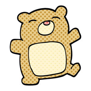 漫画书风格动画片泰迪熊