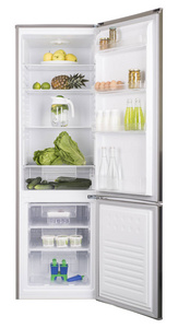 打开冰箱充满了新鲜水果和蔬菜，健康食品的背景下，有机营养 卫生保健 节食概念
