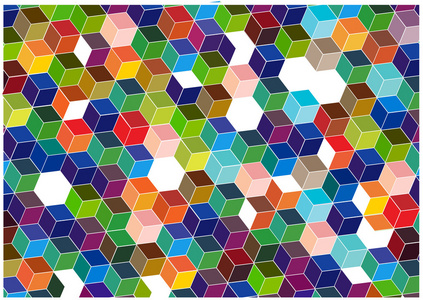 抽象矢量的多维数据集背景照片