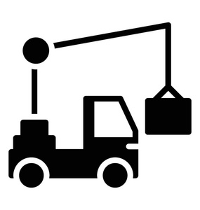 卡车起重机用于起重货物和运输图片