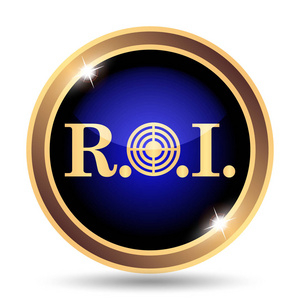 Roi 图标。白色背景上的互联网按钮