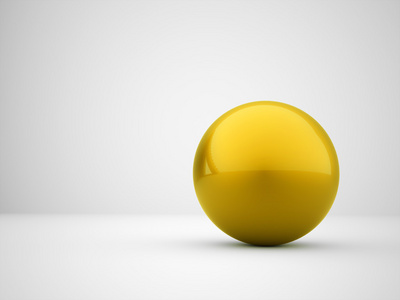 黄金的单个球体概念