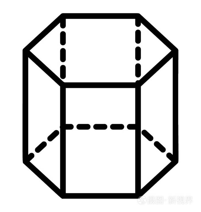 六角形棱镜的三维设计插画-正版商用图片09j3pi-摄图新视界