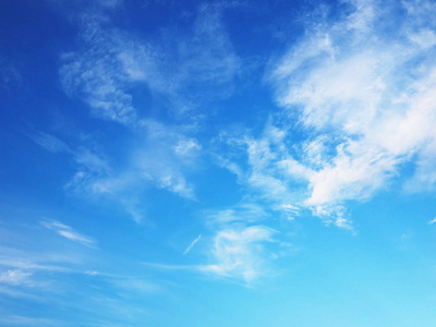 蓝天云为自然背景。Cloudscape