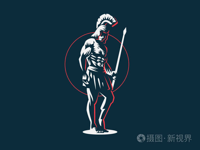 神阿瑞斯或火星与矛