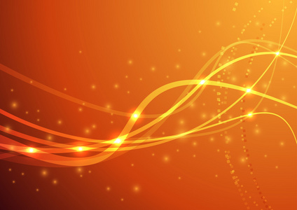 光栅无缝蓝橙色线渐变波浪条纹图案抽象橙色波明亮的橙色高科技swoosh