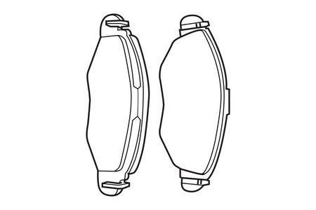 制动垫的图形矢量图像
