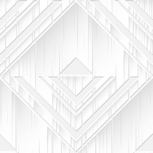 无缝模式。白色背景上的白色几何3d 形状。可用于墙纸纺织品邀请卡包装网页背景