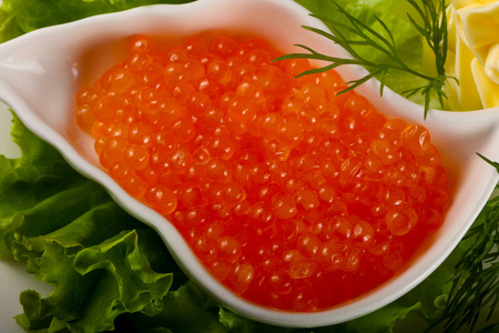 红鱼子酱的蛋图片