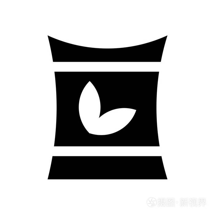 白色backgro 上的肥料图标矢量符号与符号分离插画-正版商用图片09k1b
