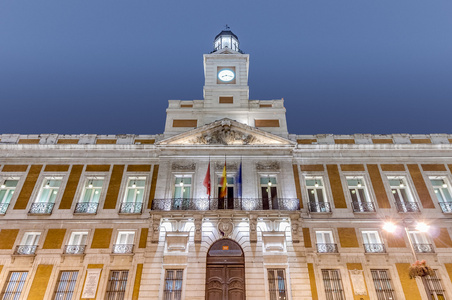 在马德里，西班牙建筑真正 Casa de Correos