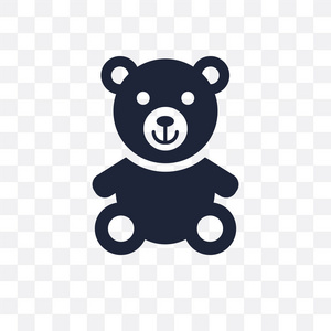 泰迪熊透明图标.泰迪熊符号设计从生日和党的集合.