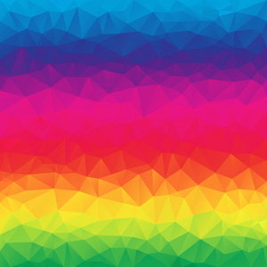 矢量抽象不规则多边形正方形背景三角形低聚模式-全彩