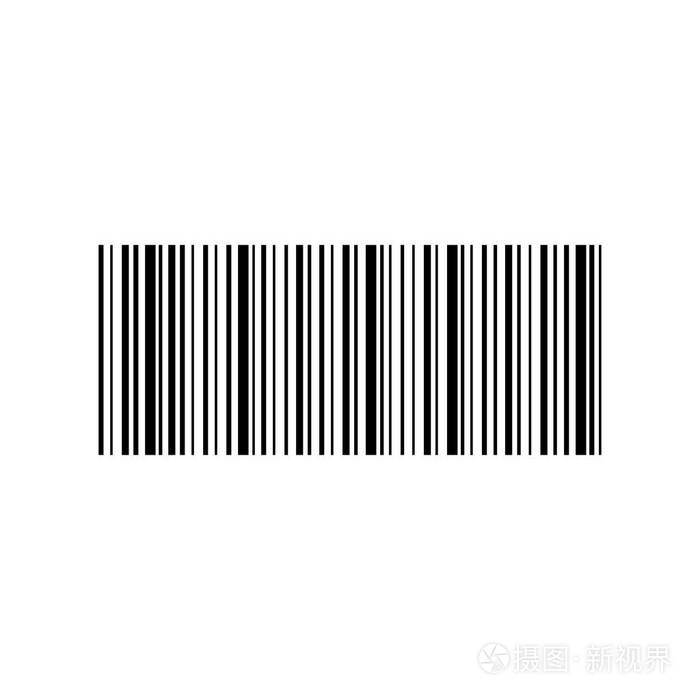 条码图标矢量摘要