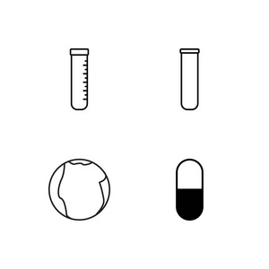 科学简单概述图标集