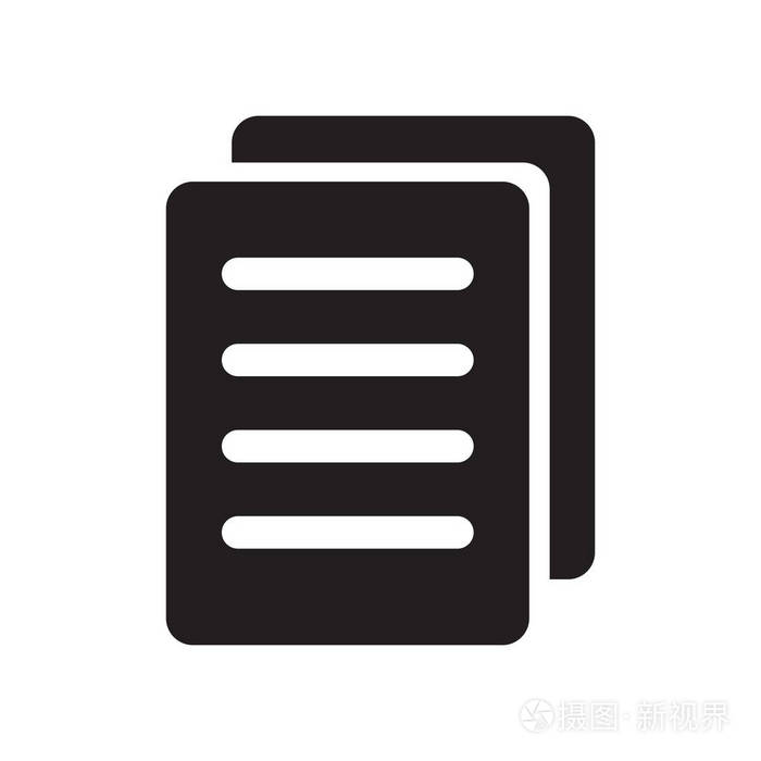 文件图标矢量隔离在白色背景为您的 web 和移动应用程序设计, 文件徽标概念