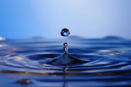 落入水水滴落入照片