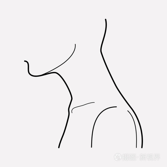 颈部图标线元素.