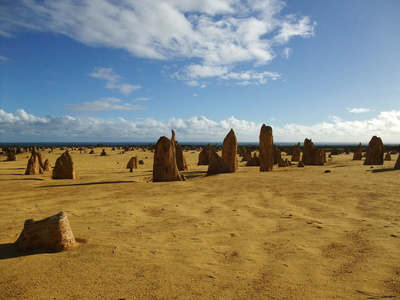 石峰在 Nambung 国家公园