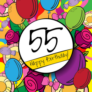 55 生日快乐背景