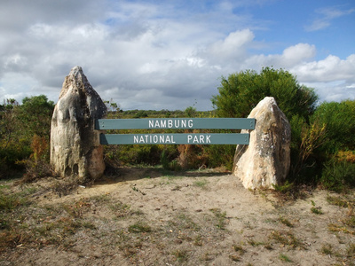 石峰在 Nambung 国家公园