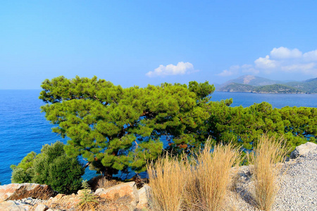 美丽的 ldeniz 湾景色