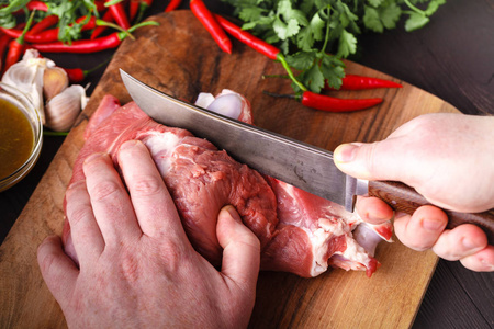切羊肉图片