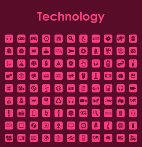一套技术简单图标