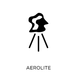 空气石图标。从天文学收藏的空气石符号设计