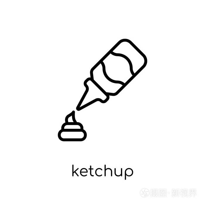 插画 番茄酱图标.