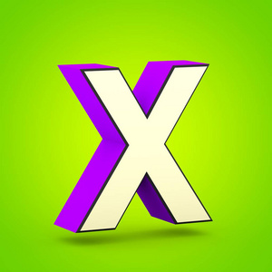 超级英雄字母 x 大写.3d.