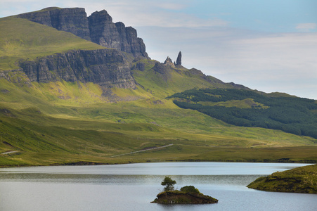 在特半岛的苏格兰风景。斯凯岛。苏格兰