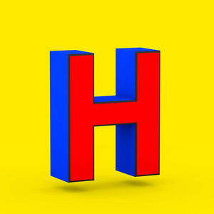 超级英雄字母 h 大写.