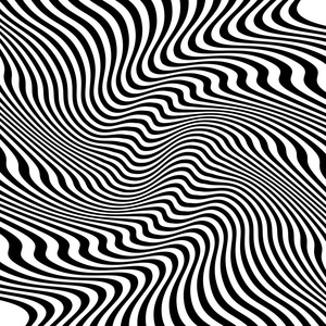 抽象扭曲的黑白线条背景照片