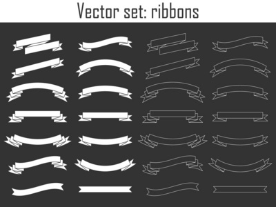 矢量集合的丝带